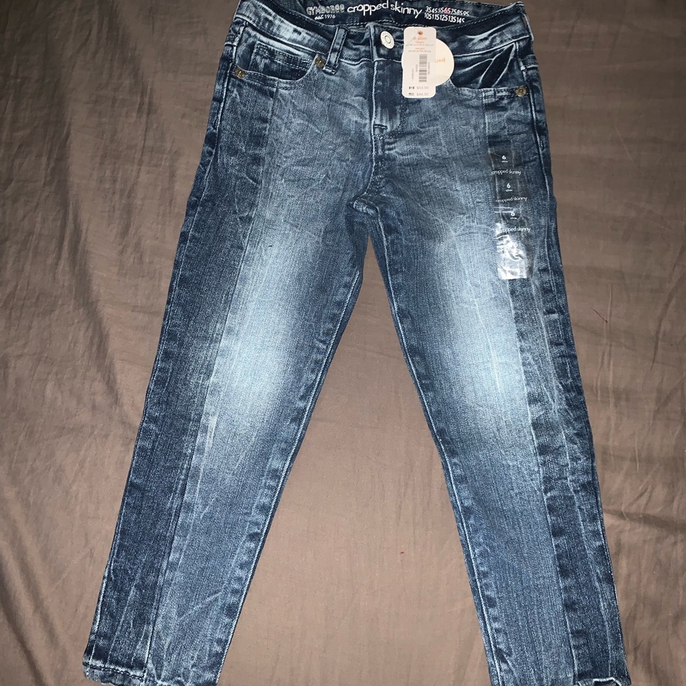 Brand new girl cropped skinny jeans size 6slim